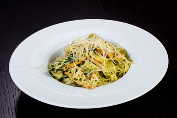 Delicious pasta pesto