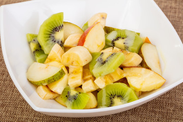 Fruits salad with kiwi