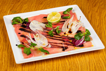 Cold Tuna carpaccio