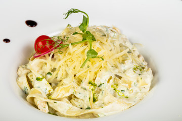 Pasta with cheese
