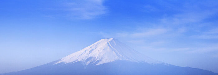 MT. Fuji mountain panorama : Kawaguchiko lake Yamanashi Japan.