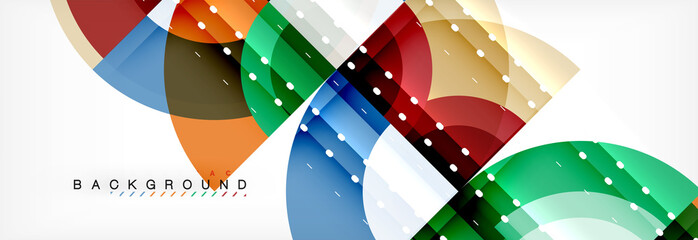 Vector circle abstract background