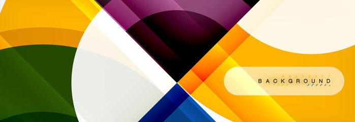 Obraz premium Vector circular abstract background