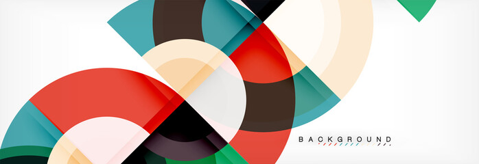 Vector circle abstract background