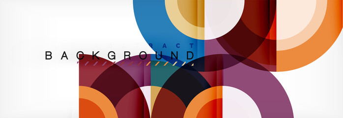 Obraz premium Vector circle abstract background