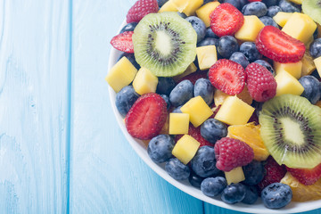 Fresh fruit and berries salad