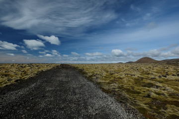On the way to Selatangar, Iceland - an abandoned village at the coast of Reykjanes