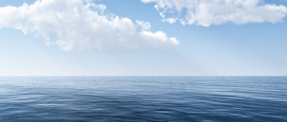 Beautiful sea and clouds sky