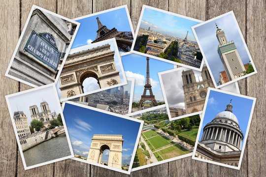 Paris photo collage