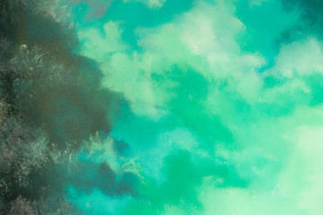 Obraz na płótnie Canvas Abstract green paint color