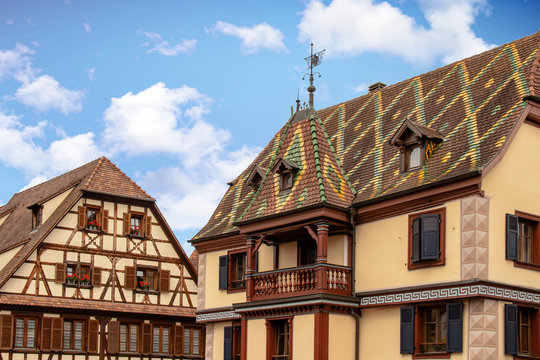 Obernai. Maison typique alsacienne à colombages. Alsace, Bas Rhin. Grand Est