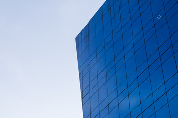 Blue Glass building Modern office building