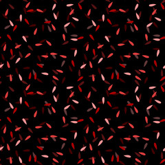 Fototapeta na wymiar Elegant black seamless pattern with chaotic sparks in different shades of red and pink