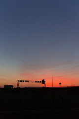 Dusk On Toll Way