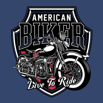 recommend clip art: Vintage Motorcycle Emblem