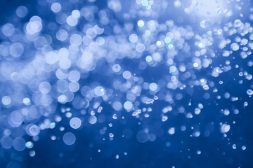 blue bokeh water with light background