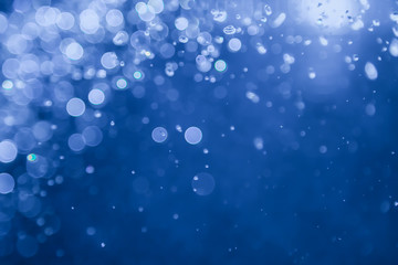 blue bokeh water with light background