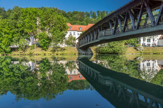 Sebastianisteg &uuml;ber der Loisach in Wolfratshausen