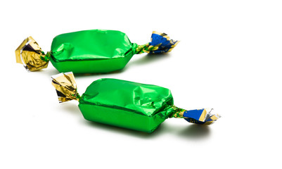 chocolate candy in wrapper