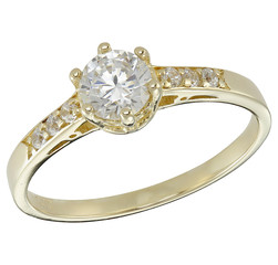 Close up with shiny golden ring