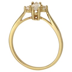 Obraz premium Close up with shiny golden ring
