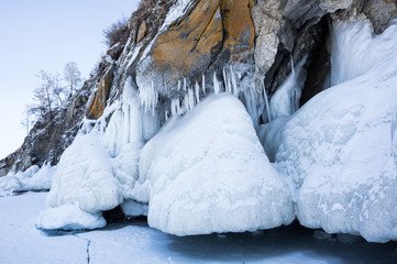 Ice of Lake Baikal