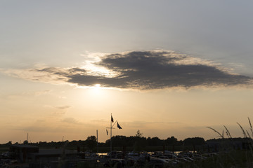 Summer Cloud Drifts Over