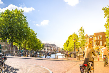the Oudegracht (old canal) and the Vismarkt street are part of the historic center of Utrecht,  the fourth largest city in the Netherlands.