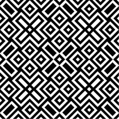 Abstract seamless black and white pattern