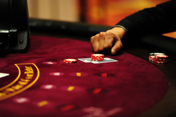 Casino, poker cards - obrazy, fototapety, plakaty