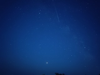 Naklejka premium Estrella fugaz, sky, stars
