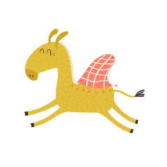 Cute camel in cartoon style