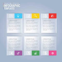 infographics template design and marketing icons vector. Business concept