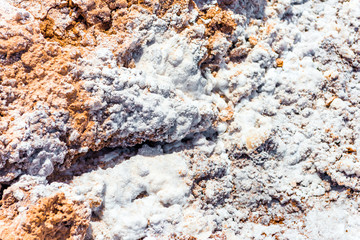Desert texture, Atacama, Chile. Close-up.