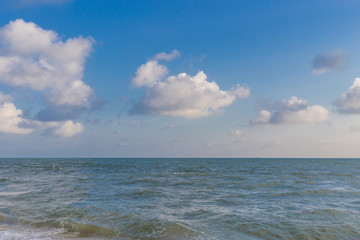 sand of beach with sunny sky