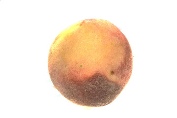 peach isolated on white background