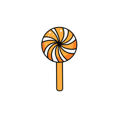 Lollipop on white background