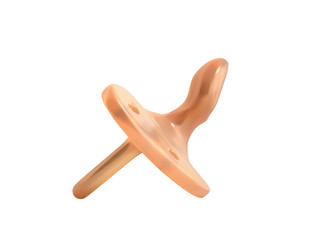 baby dummy 3D render illustration isolated on white background no shadow