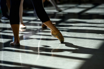 Fototapeta na wymiar Legs in ballet