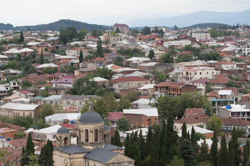 Fototapeta na wymiar The view of Kutaisi, the second size city of Georgia country