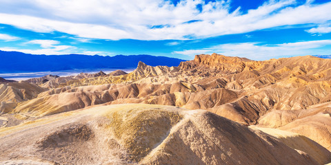 View of Death Valley, California, USA. Copy space for text.