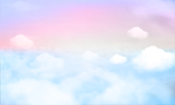sky background and pastel color. EPS 10