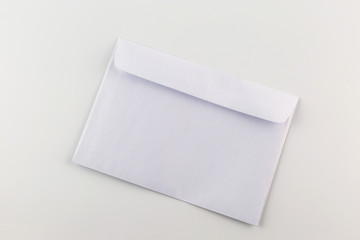 Blank envelope isolated on white