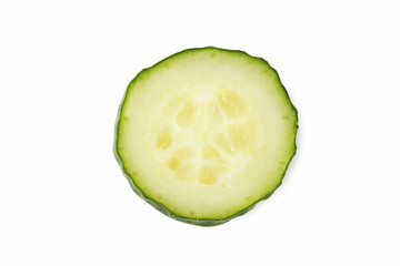 Fresh cucumber isolated on white background