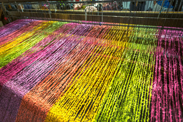 Handmade wool loom