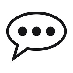 Chat icon, comments icon.