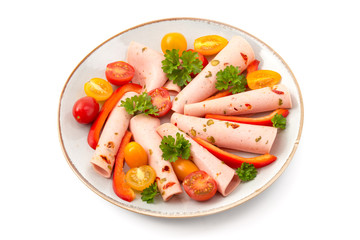 Lyoner mit Paprika