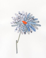 paper flower, chamomile