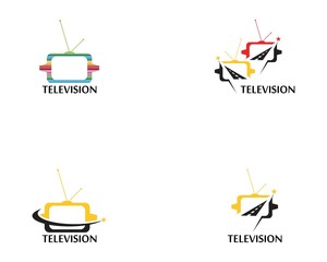 television logo vector template