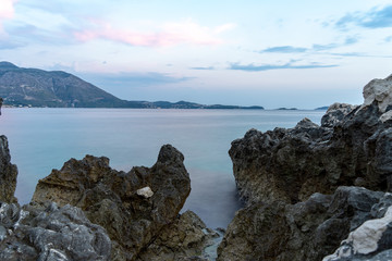 Fototapeta na wymiar Beautiful view in Croatia Long exposure